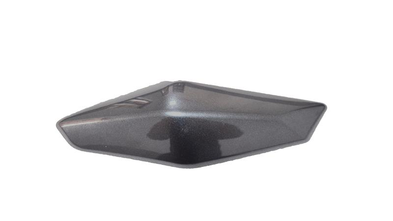 DEPO ÜST MUHAFAZA DEKORU SAĞ PARLAK GRİ (RZ125)RZ150 - RZ125-X - RZ150-X