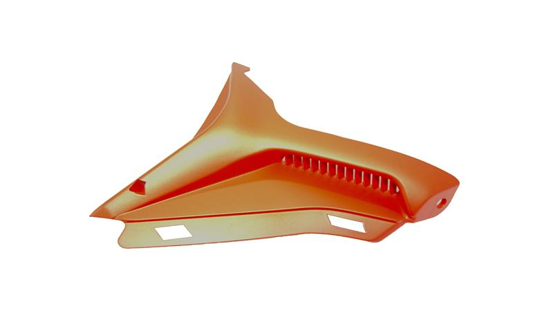 DEPO ÜST MUHAFAZASI HAVALANDIRMA PLASTİĞİ SAĞ TURUNCU (RZ125)RZ150 - RZ125-X - RZ150-X