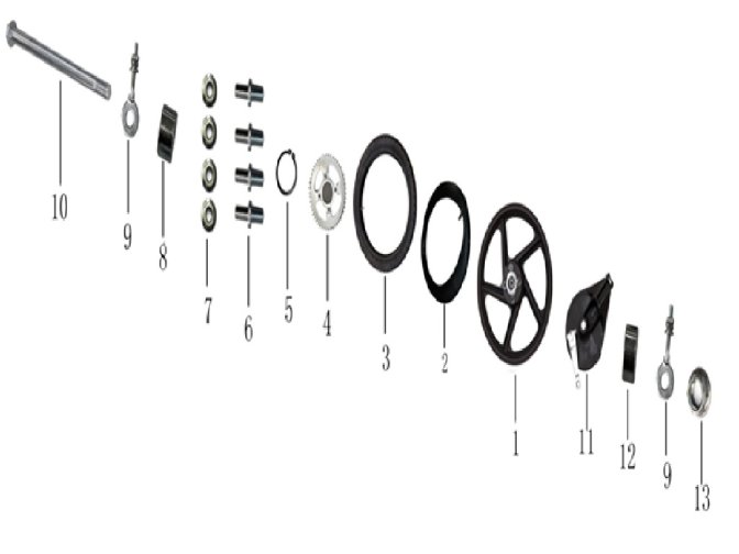 ARKA TEKER BURCU TAKIM (TK03)125-R